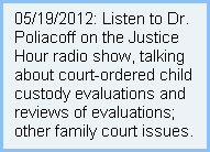 Psychologist Jerome Poliacoff on the Justice Hour radio show