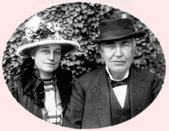 Mina and THomas Edison