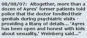 Child Custody Evaluations - William Ayres, molesting psychiatrist