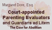The Case for Abolishing Custody Evaluators, guardiains ad litem, and parenting coordinators