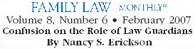 Child Custody Evaluations - New York Law Guardians - Matrimonial Commission Recommendations