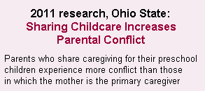 Ohio State research that shared caregiving increases parental conflict shared parental responsibility, shared parenting, 
joint custody, split custody, timeshare