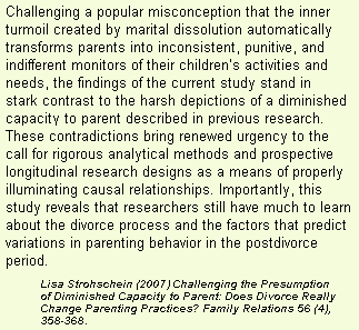 Parenting Practices Do Not Diminish Merely Because of Divorce