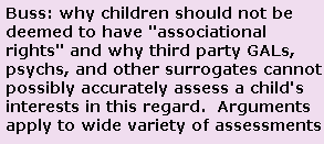 Child Custody Evaluations -Emily Buss on children's associational rights