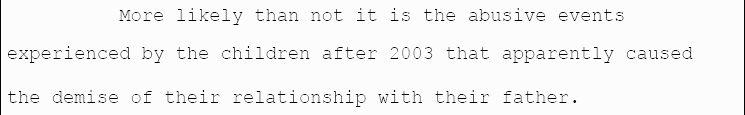 Debra Gordy claimed to be a parental alienation expert based on the PAS Canadian Symposium, and providing a report that parrotted much of the canned nonsense she got there