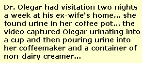 Child Custody Evaluations - Psychologist Stuart Greenberg who videotaped women peeing reporting on Psychologist David O who was caught on videotape peeing into  his ex-wife and children's food