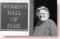 Irene Stuber at the Women's Hall of Fame